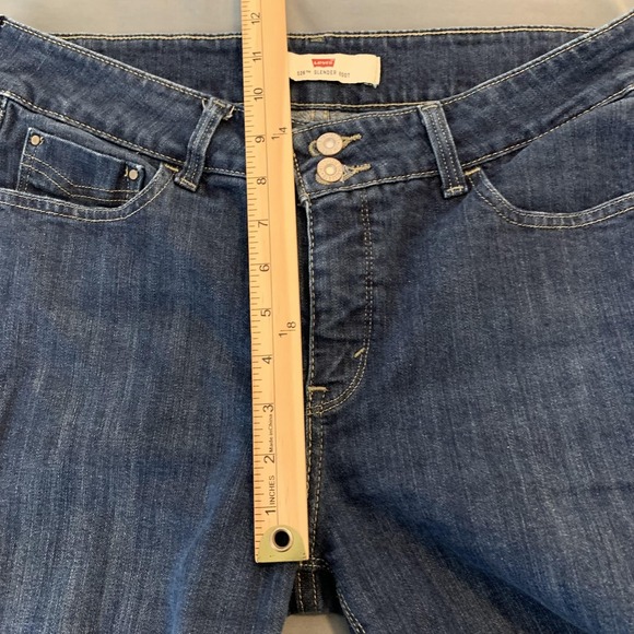 Levi's Jeans Womens 12M W31 L32 Blue 526 Slender Boot Stretch Bootcut Denim - Picture 7 of 13